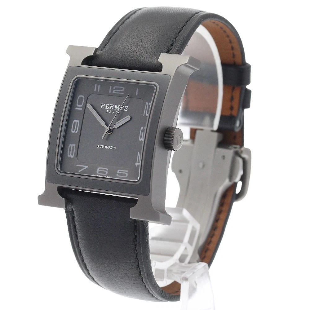 HERMES WATCH GRAY AUTOMATIC WATCH - 2