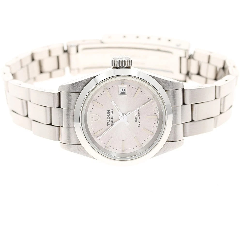 TUDOR PRINCESS DATE SILVER AUTOMATIC WATCH - 2