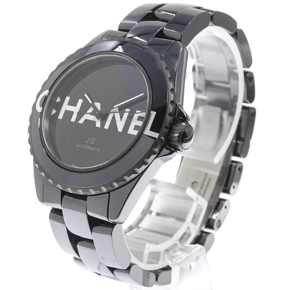 CHANEL J12 BLACK AUTOMATIC WATCH - 2