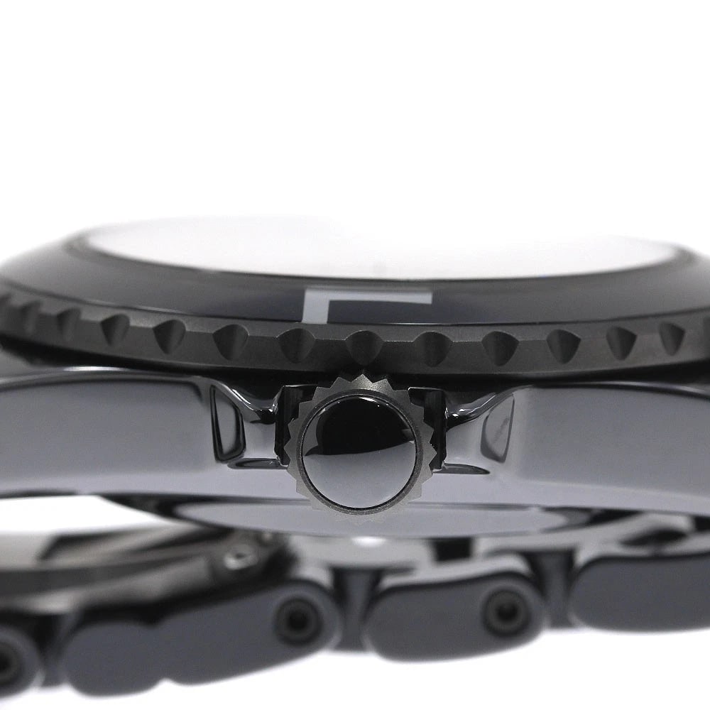 CHANEL J12 BLACK AUTOMATIC WATCH - 3