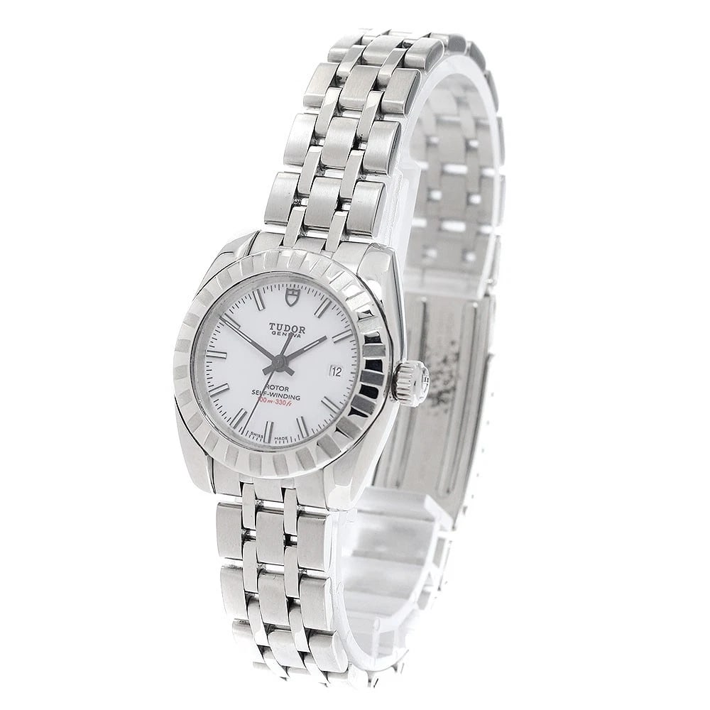 TUDOR CLASSIC DATE WHITE AUTOMATIC WATCH - 2