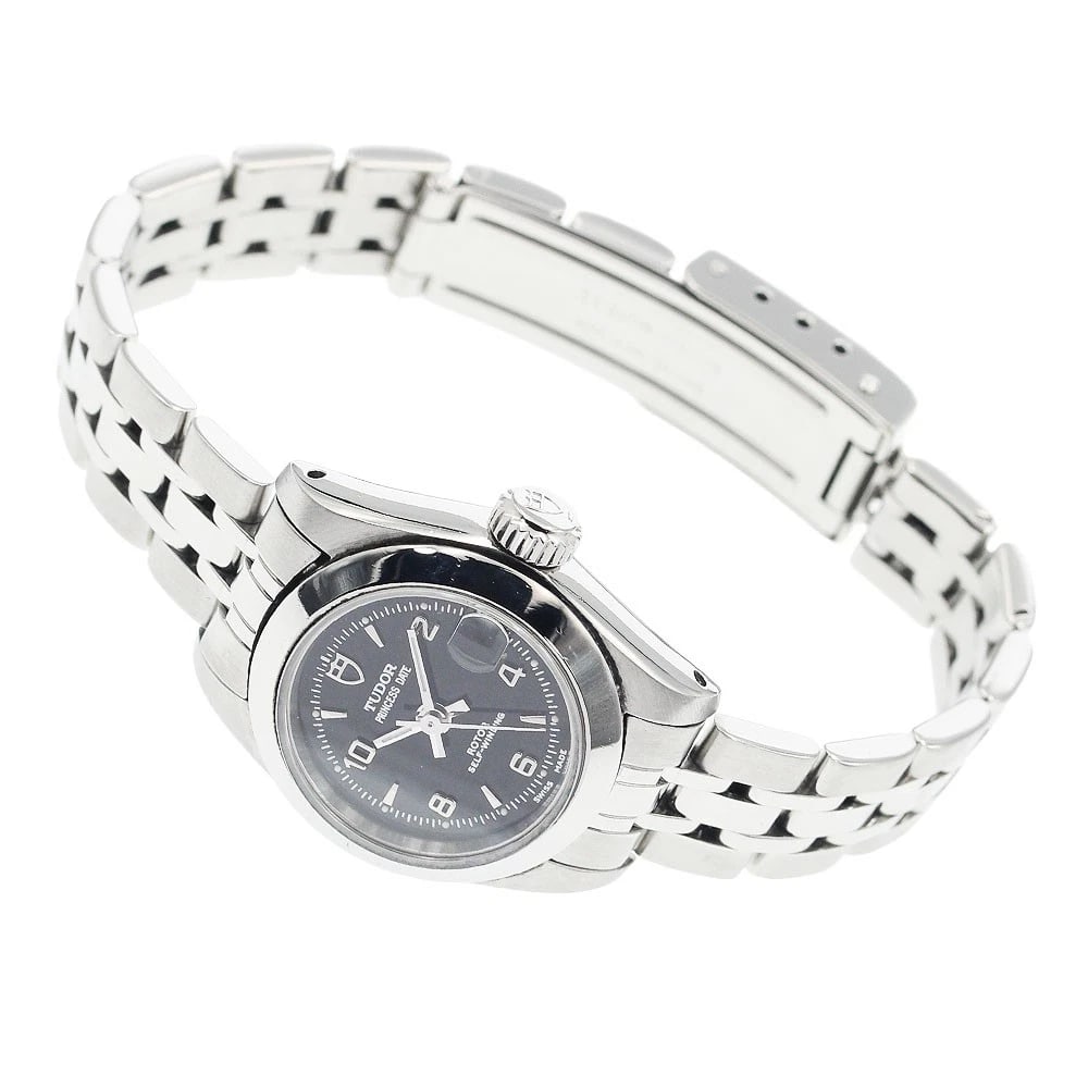 TUDOR PRINCESS DATE BLACK AUTOMATIC WATCH - 2
