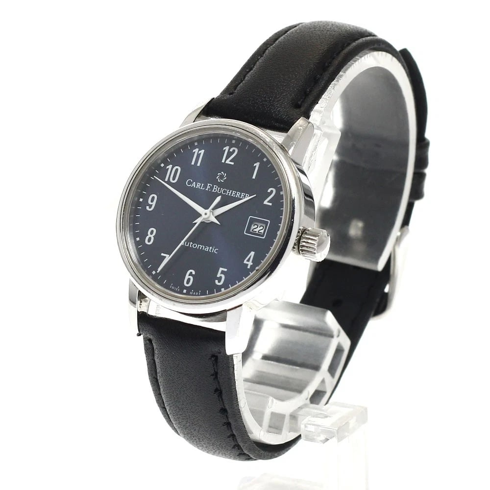 CARL F.BUCHERER DATE NAVY AUTOMATIC WATCH - 2