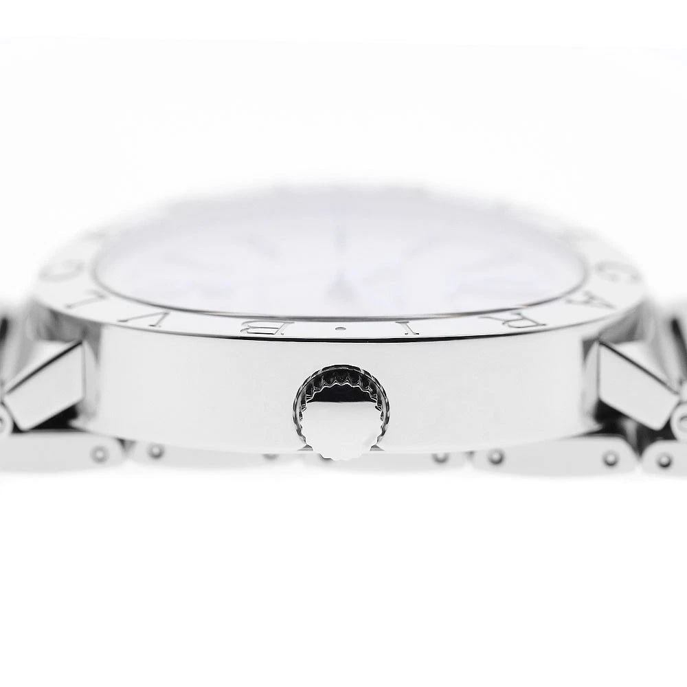 BVLGARI DATE SILVER AUTOMATIC WATCH - 4