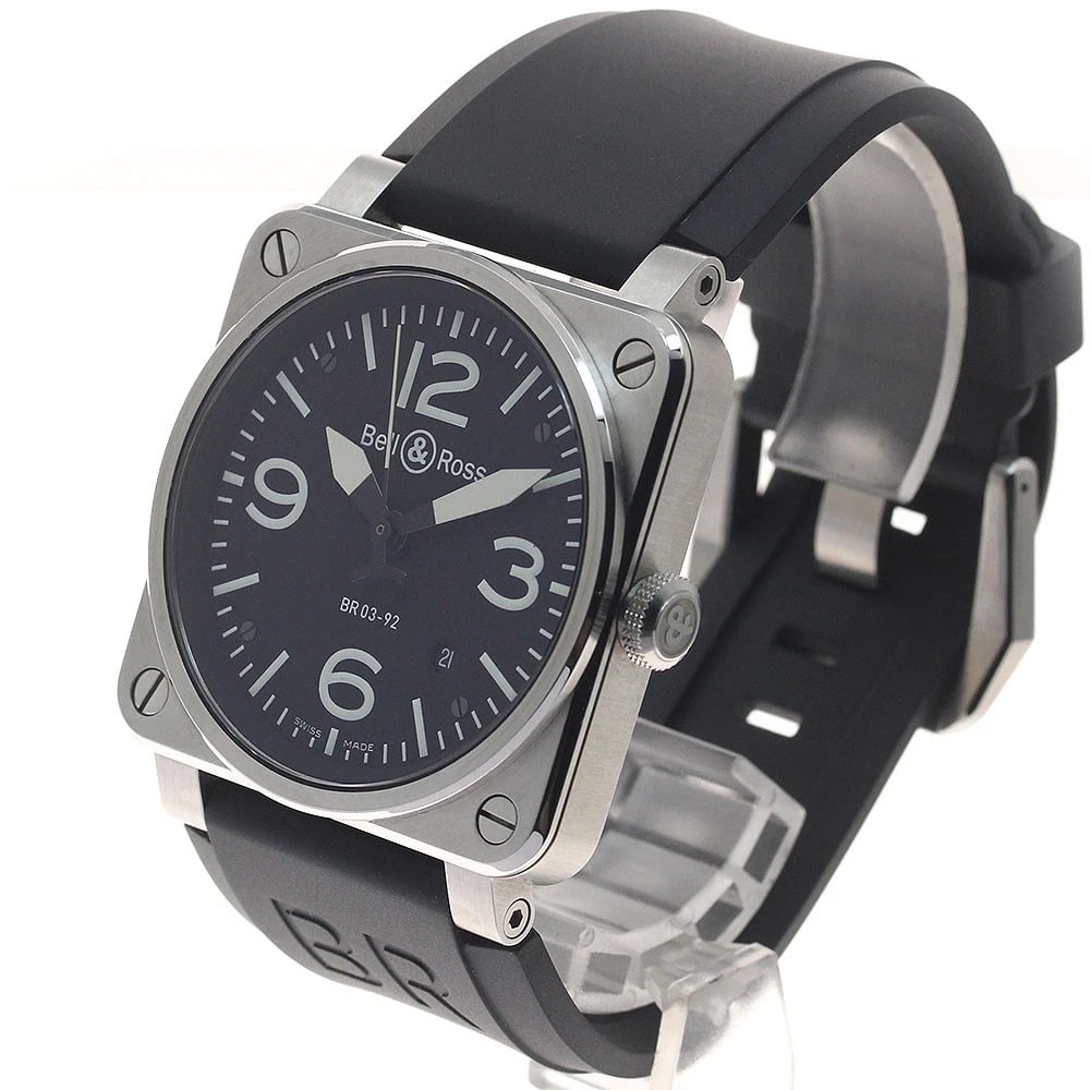 BELL?ROSS DATE BLACK AUTOMATIC WATCH - 2