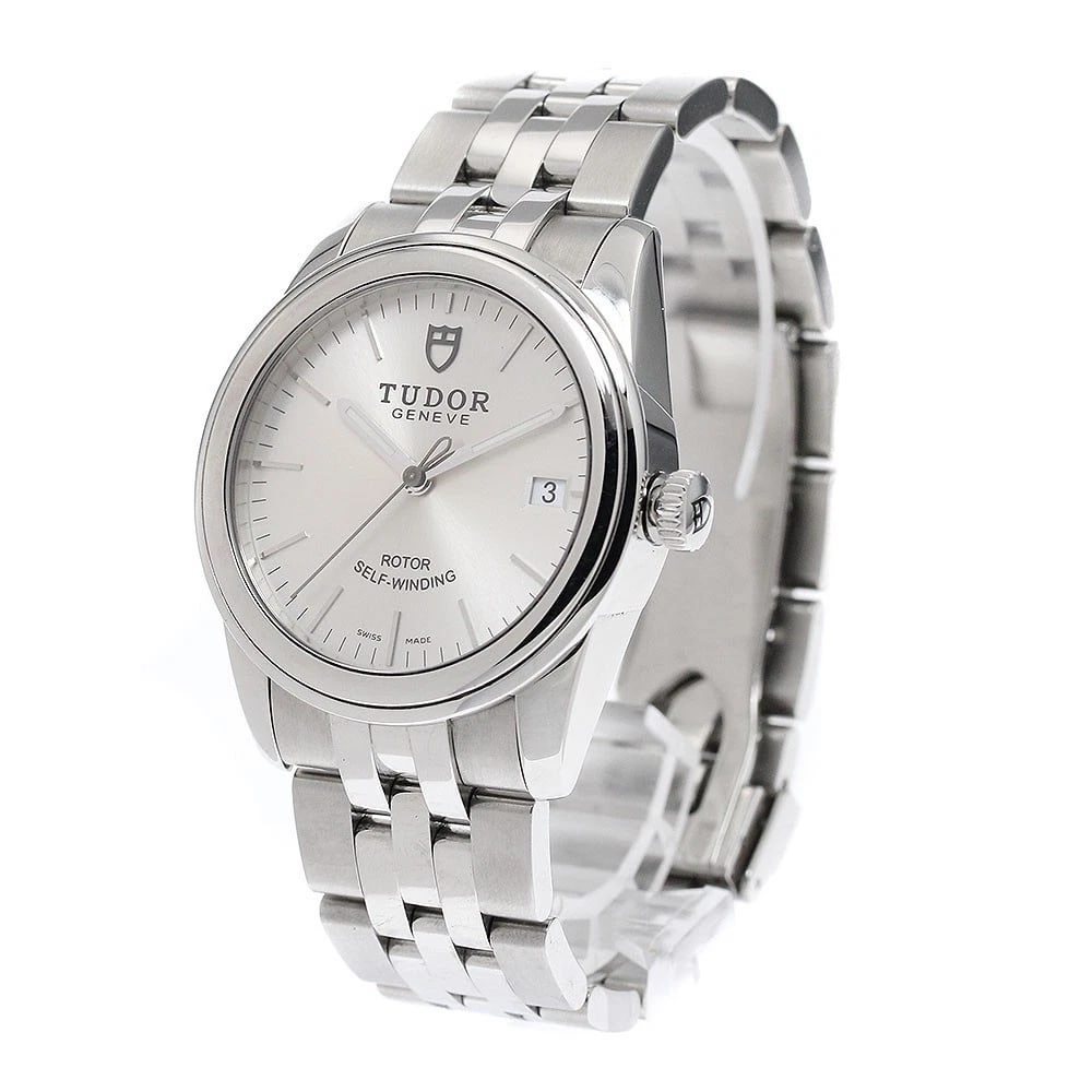 TUDOR GLAMOUR DATE SILVER DIAL AUTOMATIC WATCH - 2