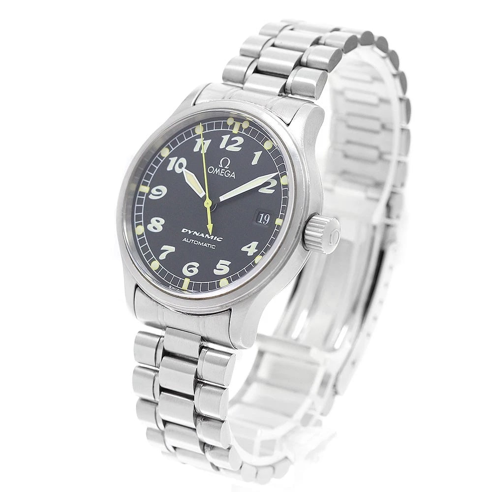 OMEGA DYNAMIC DATE BLACK DIAL AUTOMATIC WATCH - 2