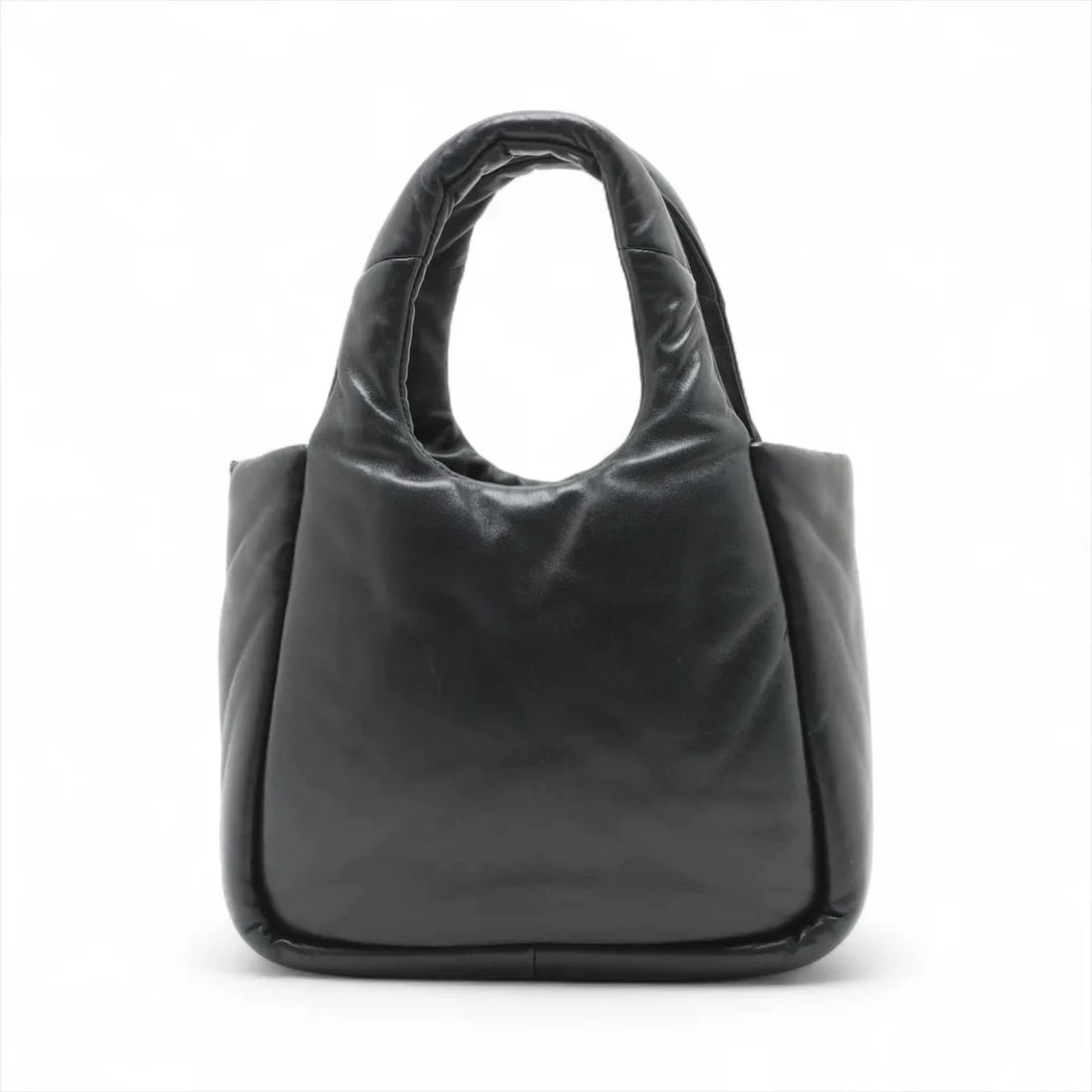 PRADA LEATHER HAND BAG - 2