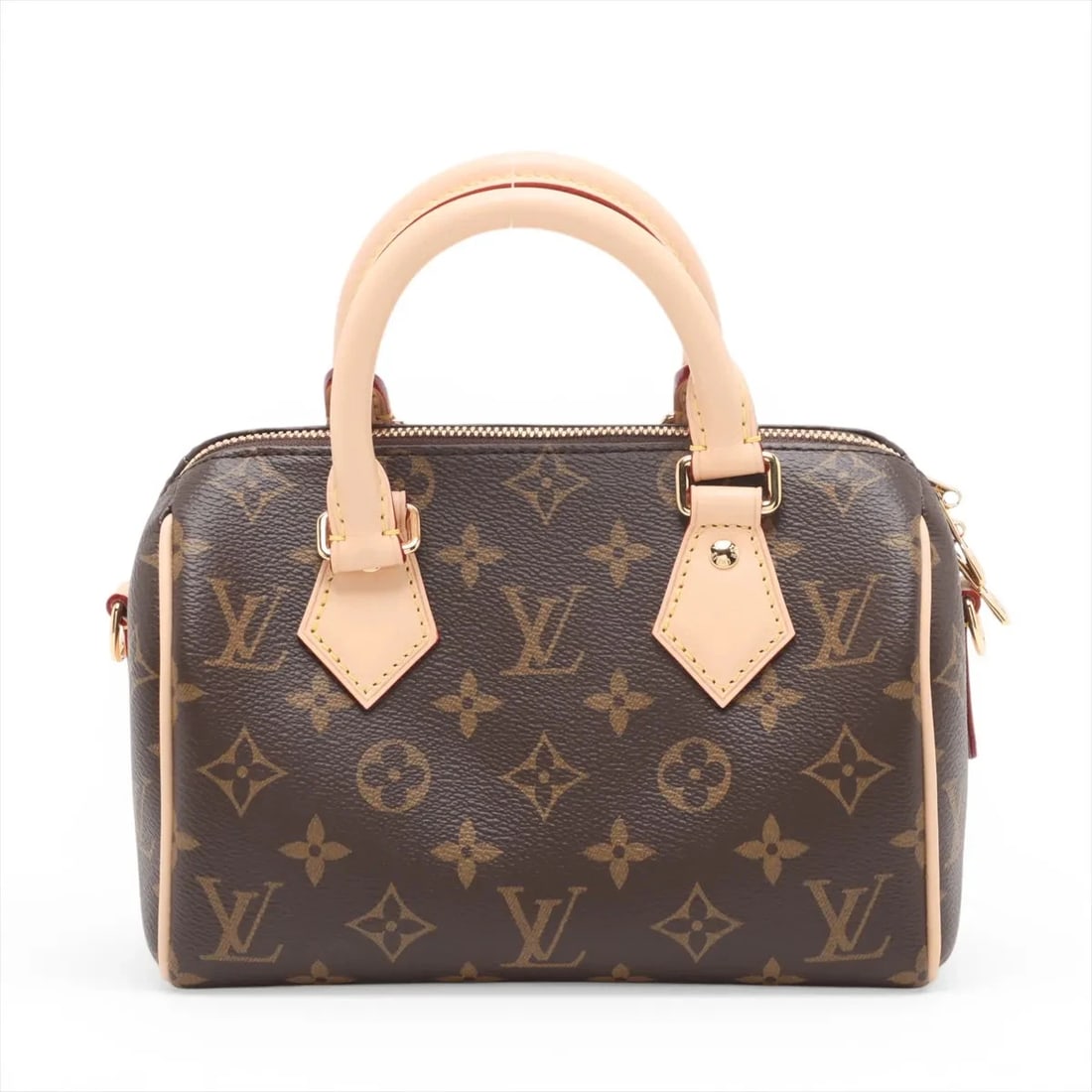 LOUIS VUITTON MONOGRAM SPEEDY: Louis Vuitton Monogram Speedy Brand: Louis Vuitton Type/Style: Top Handle Bag Material: None Color: Brown Size: Height:5.7inchLength:8.3inchDepth:4.3inch Accessories: None Accessories Noti