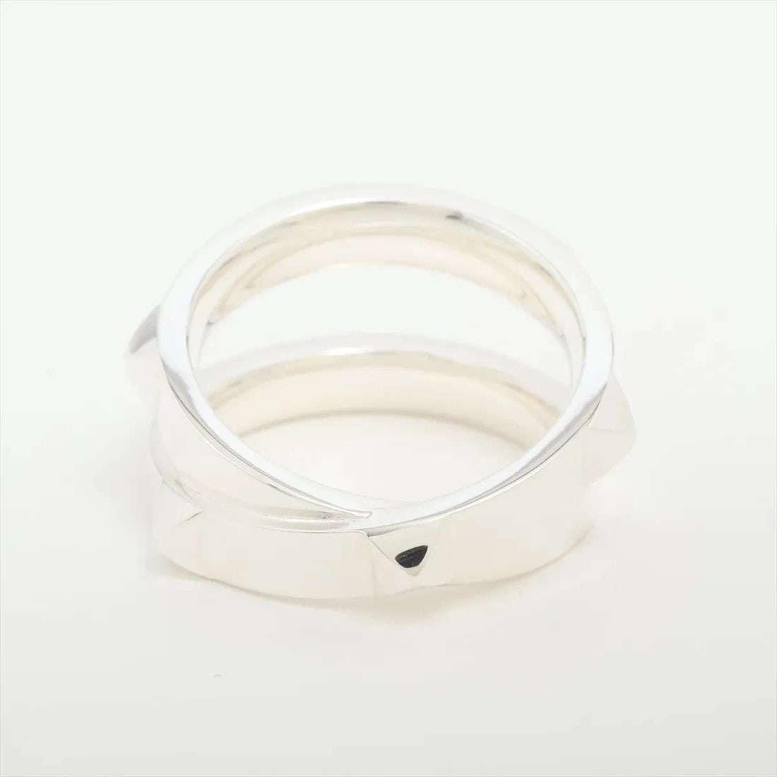 HERMES MINI CREW DOUBLE RING 925 SILVER - 2