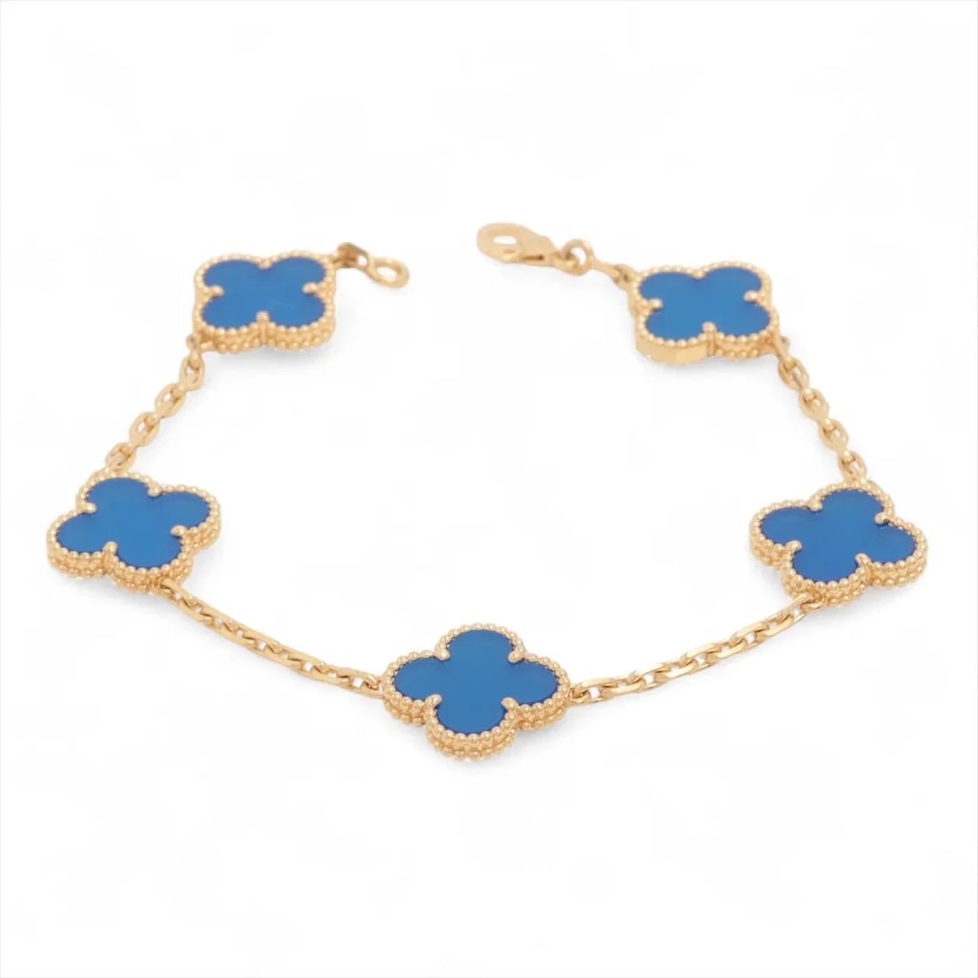 VAN CLEEF & ARPELS BRACELET 750(YG): Van Cleef & Arpels Bracelet 750(YG) Brand: Van Cleef & Arpels Type/Style: Bracelet Material: 750(YG), Color: Yellow Gold Size: Size(CM) Bracelet length:19.2 Accessories: None Accessories Notice: When