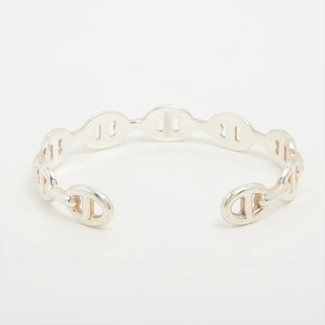HERMES BANGLE 925 SILVER: Hermes Bangle 925 Silver Brand: Hermes Type/Style: Bracelet Material: 925, Color: Silver Size: Size(CM) Bracelet length:16 Accessories: None Accessories Notice: When purchasing pre-owned goods,