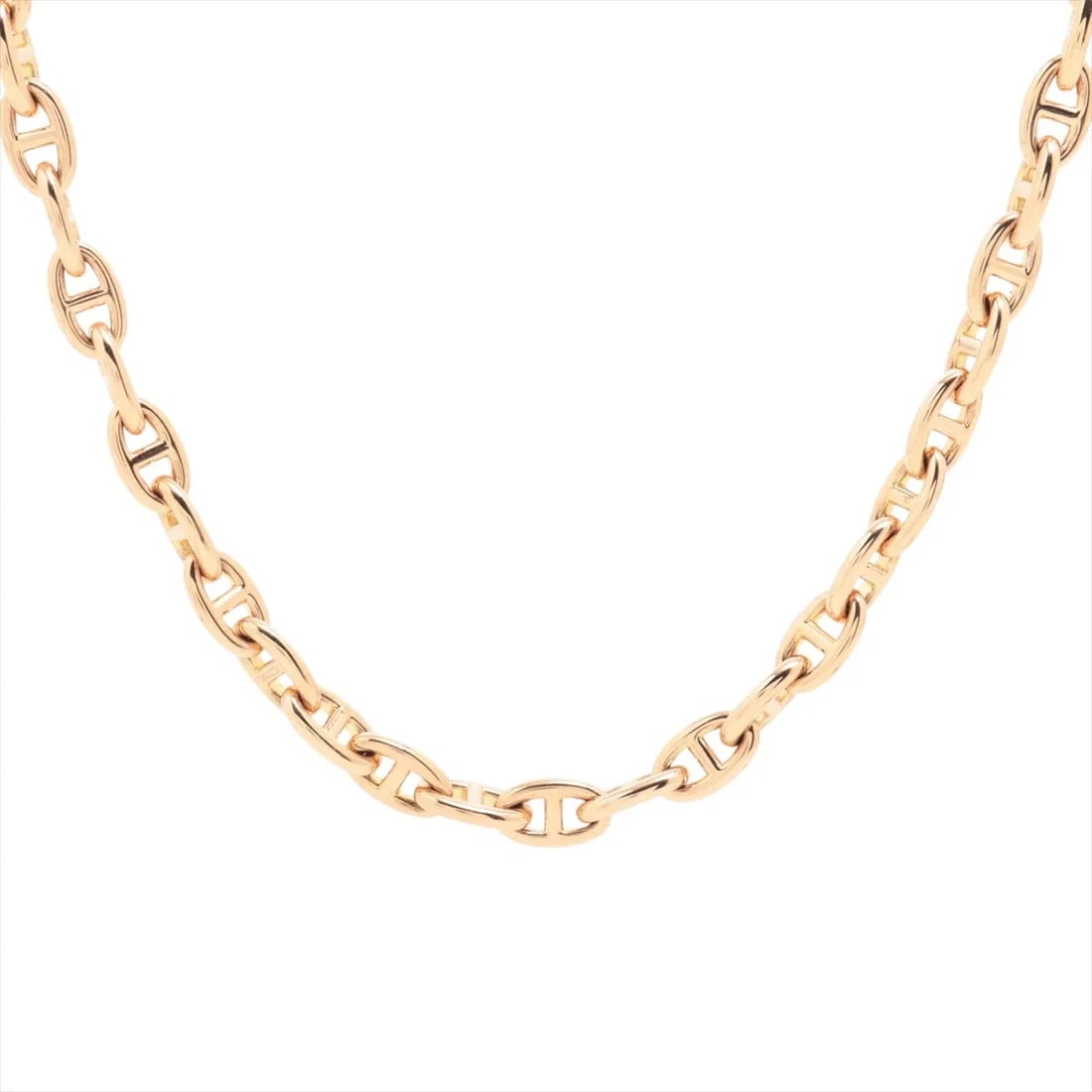 HERMES CHAINE D'ANCRE TPM NECKLACE 750(PG): Hermes Chaine d'Ancre TPM Necklace 750(PG) Brand: Hermes Type/Style: Necklace Material: 750(PG), Color: Pink Gold Size: Size(CM) Chain length:42 Accessories: None Accessories Notice: When