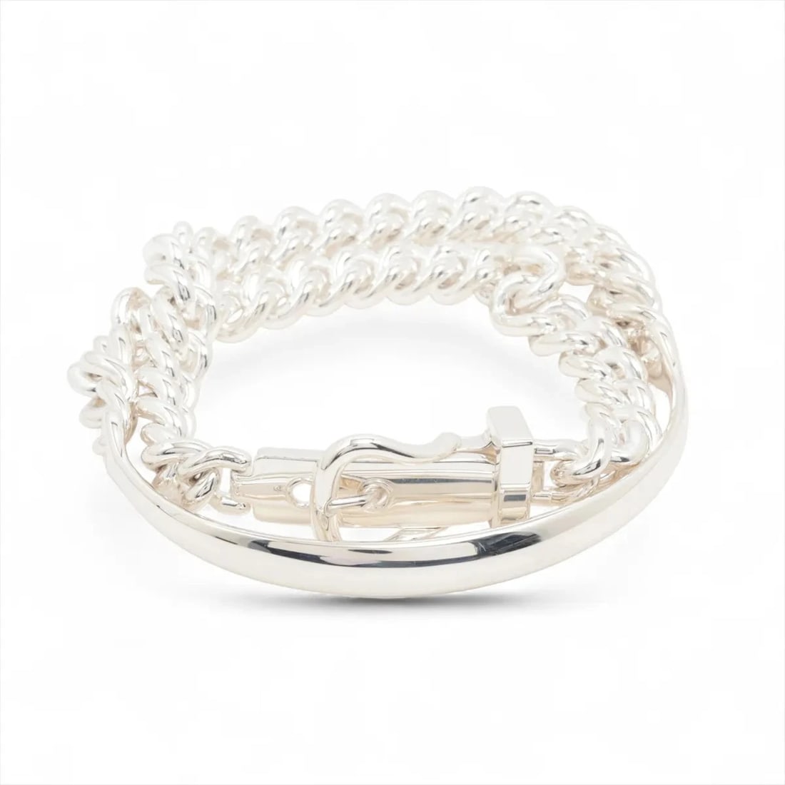 HERMES BRACELET 15 925 SILVER: Hermes Bracelet 15 925 Silver Brand: Hermes Type/Style: Bracelet Material: 925, Color: Silver Size: Size(CM) Bracelet length:15 Accessories: None Accessories Notice: When purchasing pre-ow