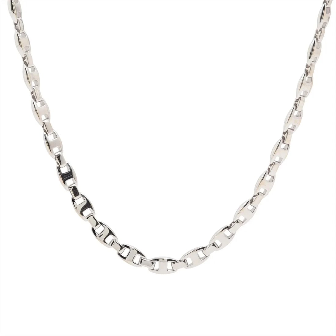 HERMES CASSIOPEIA NECKLACE 750(WG): Hermes Cassiopeia Necklace 750(WG) Brand: Hermes Type/Style: Necklace Material: 750(WG), Color: White Gold Size: Size(CM) Chain length:42.2 Accessories: None Accessories Notice: When purch