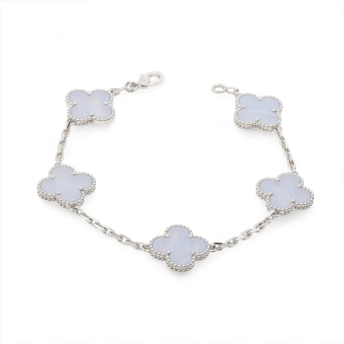 VAN CLEEF & ARPELS BRACELET 750(WG): Van Cleef & Arpels bracelet 750(WG) Brand: Van Cleef & Arpels Type/Style: Bracelet Material: 750(WG), Color: White Gold Size: Size(CM) Bracelet length:18.3 Accessories: None Accessories Notice: When