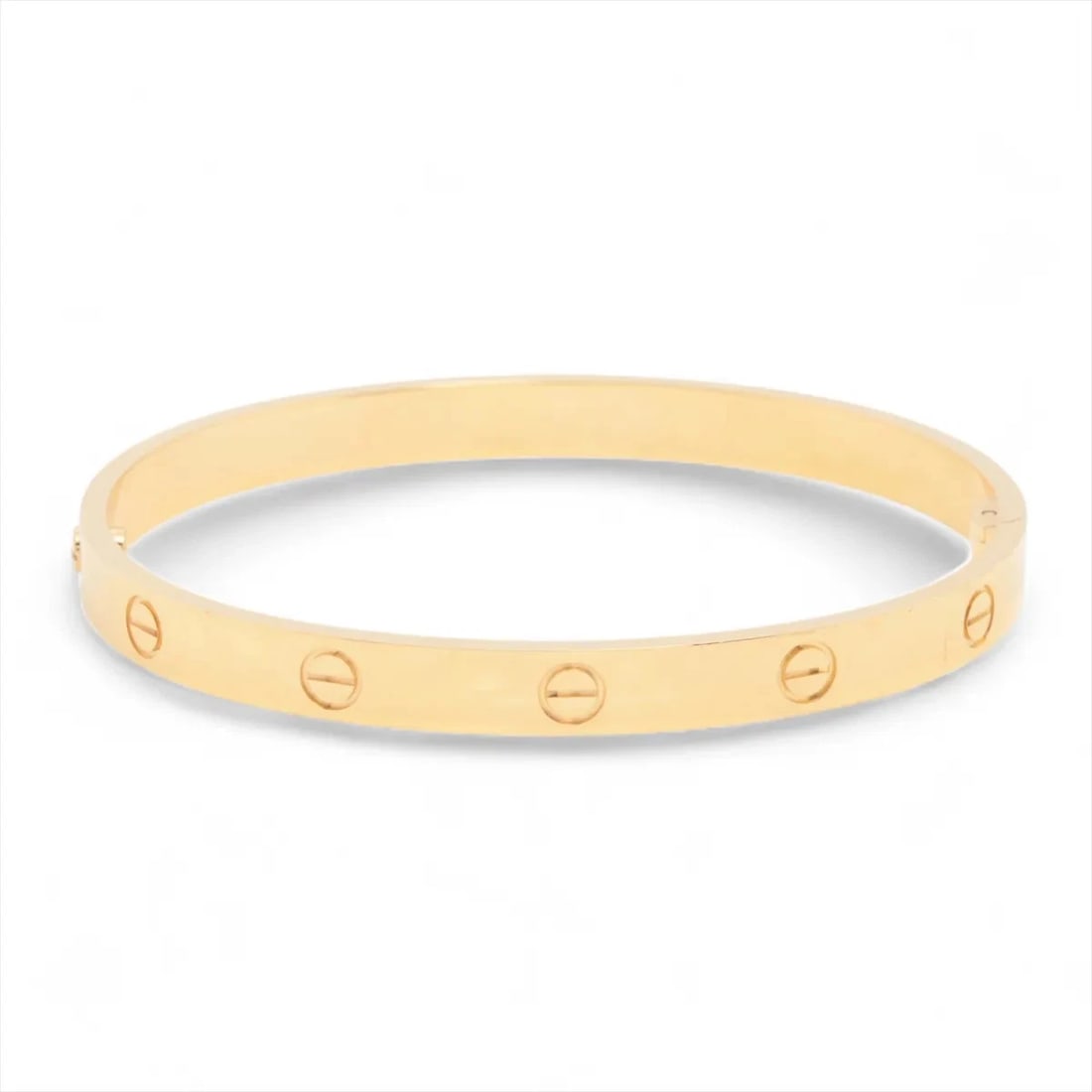 CARTIER LOVE BRACELET 750(YG): Cartier Love Bracelet 750(YG) Brand: Cartier Type/Style: Bracelet Material: 750(YG), Color: Yellow Gold Size: Size(CM) Bracelet length:18 Accessories: None Accessories Notice: When purchasing