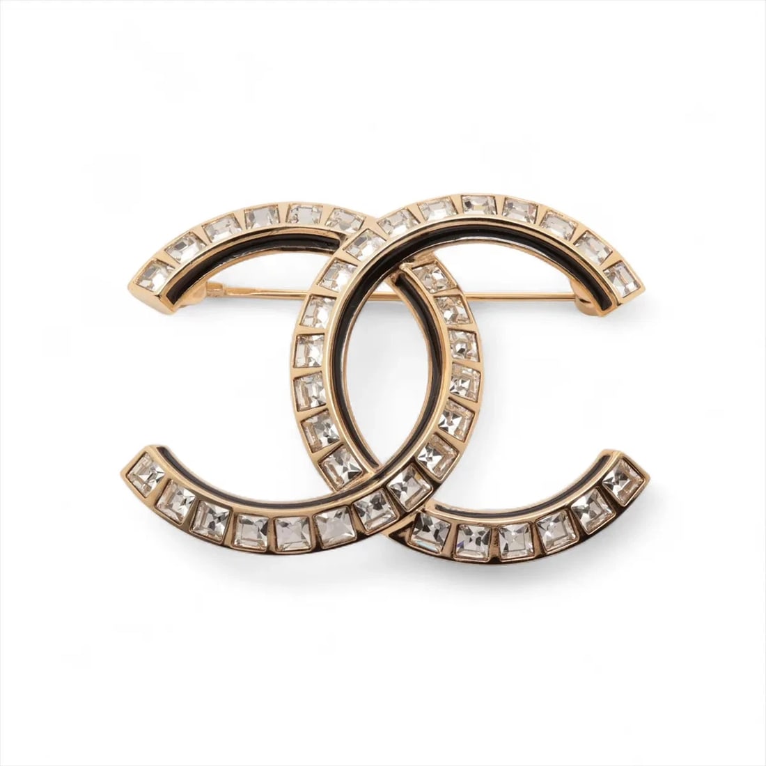 CHANEL COCO MARK BROOCH GP?RHINESTONE GOLD: Chanel Coco Mark Brooch GP?Rhinestone Gold Brand: Chanel Type/Style: Brooch Material: GPxRhinestone, Color: Gold Size: None Accessories: None Accessories Notice: When purchasing pre-owned goods,