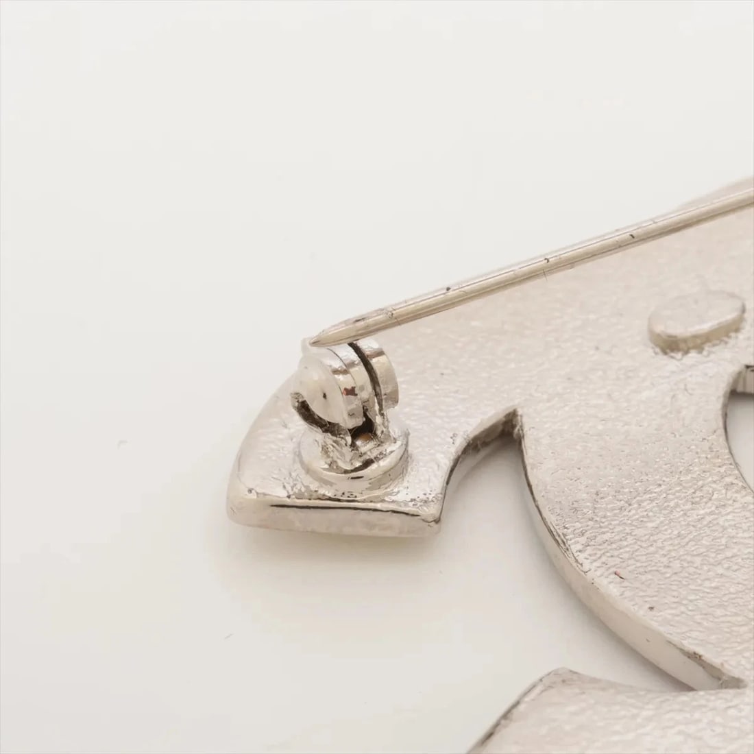 CHANEL COCO MARK BROOCH GP SILVER - 2