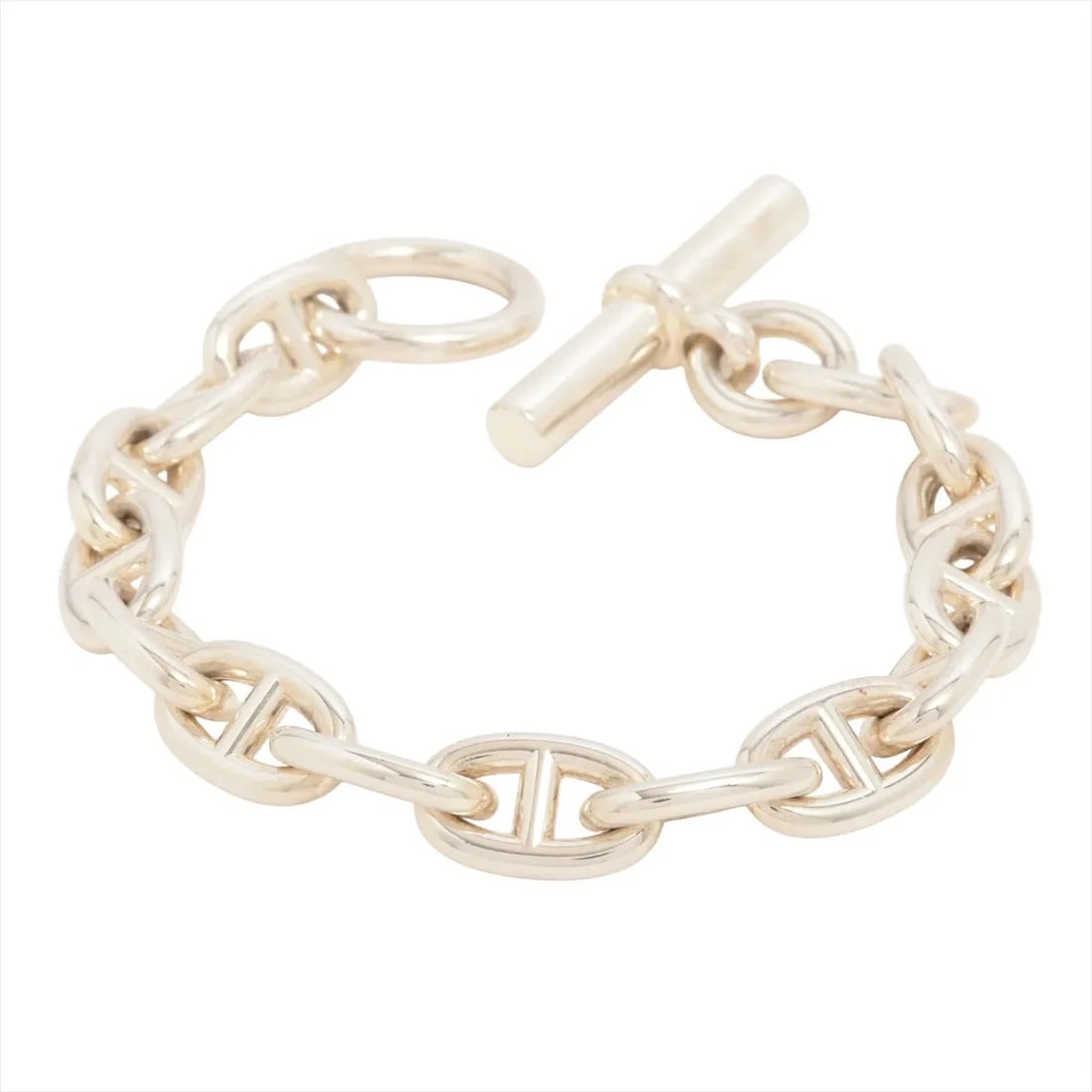 HERMES CHAINE D'ANCRE BRACELET 925 SILVER: Hermes Chaine d'Ancre Bracelet 925 Silver Brand: Hermes Type/Style: Bracelet Material: 925, Color: Silver Size: Size(CM) Bracelet length:16 Accessories: None Accessories Notice: When purch
