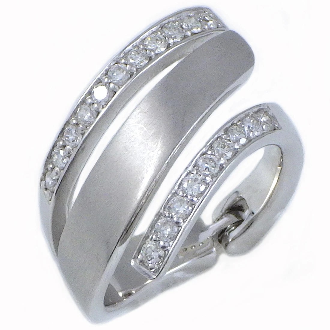 FINE JEWELRY RING DIAMOND TOTAL 750(18K) WHITEGOLD (1 of 2)