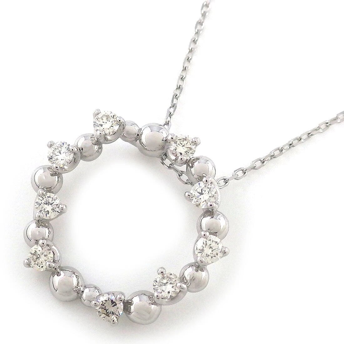 FINE JEWELRY NECKLACE DIAMOND PT900 PLATINUM PT850 PLATINUM (1 of 3)
