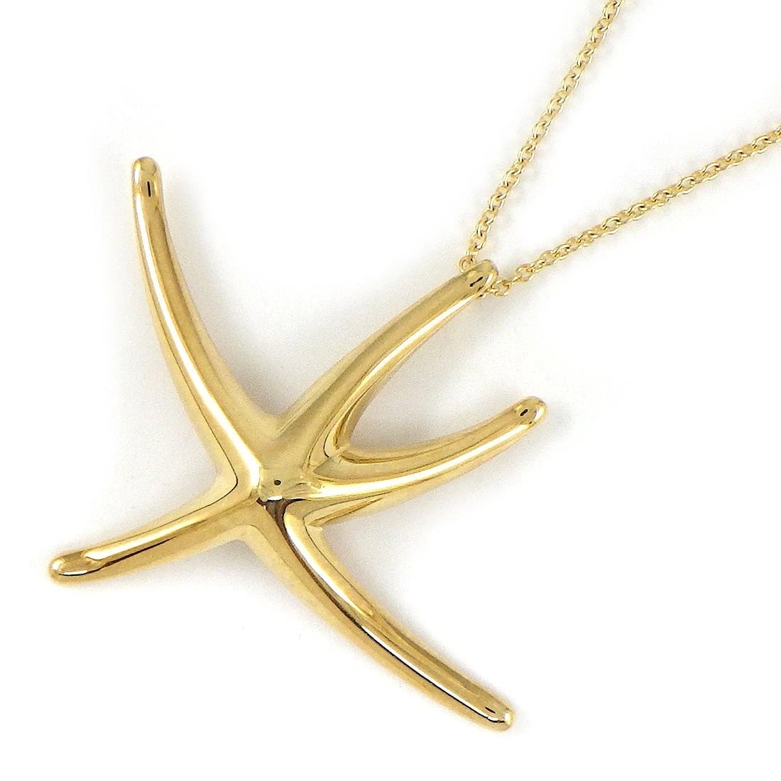 TIFFANY & CO. NECKLACE 750(18K) YELLOW GOLD: Tiffany & Co. Necklace 750(18K) Yellow Gold Brand: Tiffany & Co. Type/Style: Necklace Material: 750(18K) Yellow Gold, Color: Yellow Gold Size: Chain Length : 15.90"(inches) / 40.4cmMotif Size : W 1.60