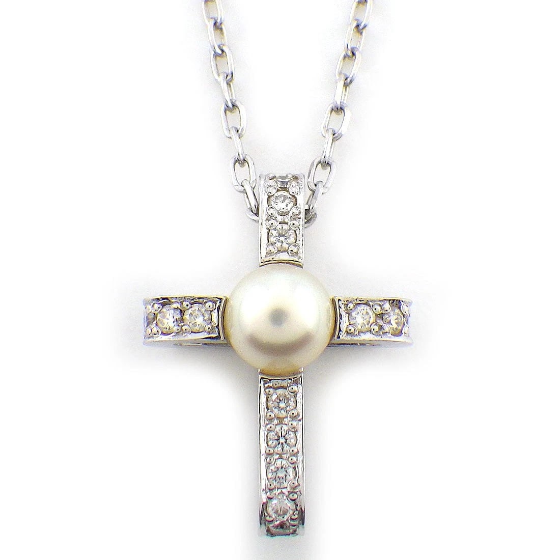 MIKIMOTO NECKLACE DIAMOND 750(18K) WHITE GOLD: MIKIMOTO Necklace Diamond 750(18K) White Gold Brand: MIKIMOTO Type/Style: Necklace Material: 750(18K) White Gold, Main Stone Pearl Color: White Gold Size: Chain Length : 15.66"(inches) / 39.8cmMotif S
