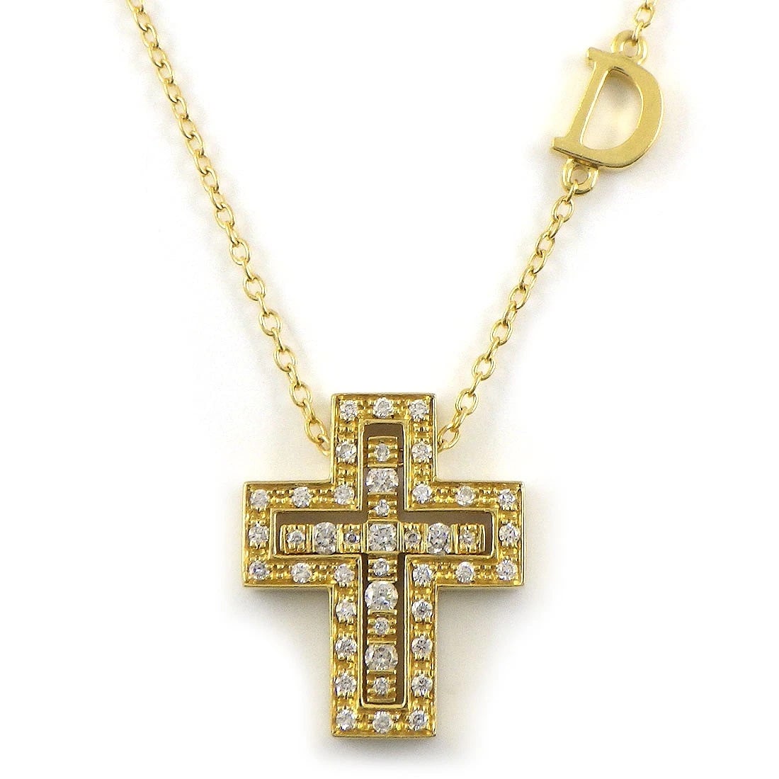 DAMIANI NECKLACE DIAMOND 750(18K) YELLOW GOLD (1 of 3)