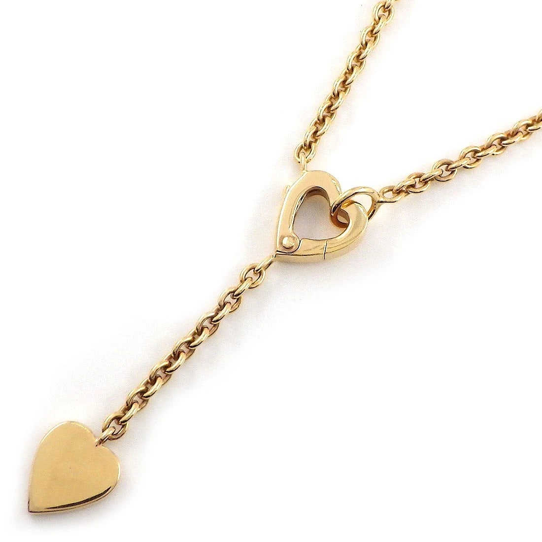 CARTIER NECKLACE 750(18K) ROSE(PINK) GOLD: Cartier Necklace 750(18K) Rose(Pink) Gold Brand: Cartier Type/Style: Necklace Material: 750(18K) Rose(Pink) Gold, Color: Rose(Pink) Gold Size: Chain Length : 15.74"(inches) / 40.0cmPendant Top Size : 