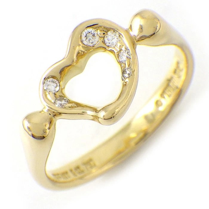 TIFFANY & CO. RING DIAMOND 750(18K) YELLOW GOLD: Tiffany & Co. Ring Diamond 750(18K) Yellow Gold Brand: Tiffany & Co. Type/Style: Ring Material: 750(18K) Yellow Gold, Main Stone Natural Color: Yellow Gold Size: 5US Accessories: None Acce