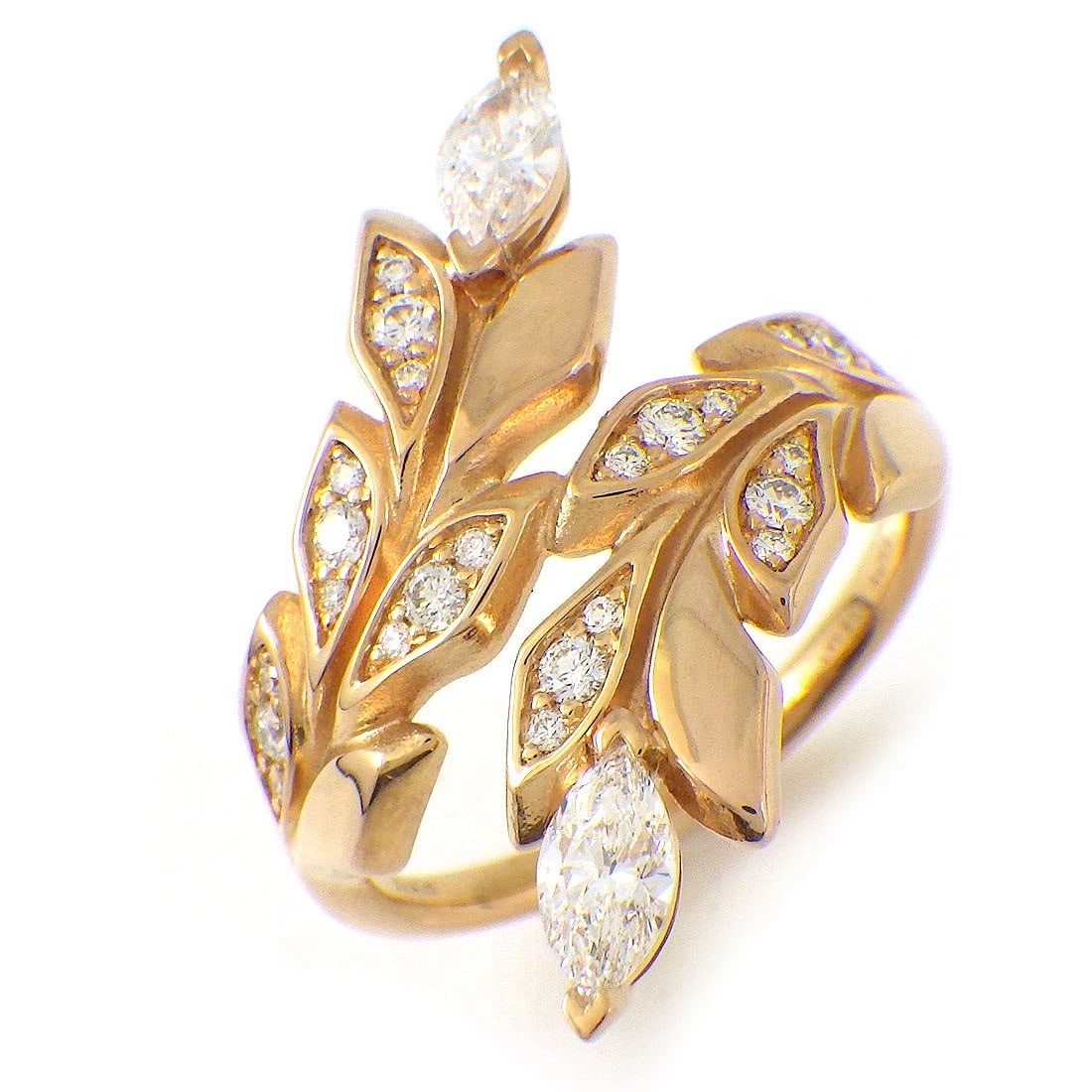 TIFFANY & CO. RING DIAMOND 750(18K) ROSE(PINK) GOLD: Tiffany & Co. Ring Diamond 750(18K) Rose(Pink) Gold Brand: Tiffany & Co. Type/Style: Ring Material: 750(18K) Rose(Pink) Gold, Main Stone Natural Color: Rose(Pink) Gold Size: 5US Accessories: None