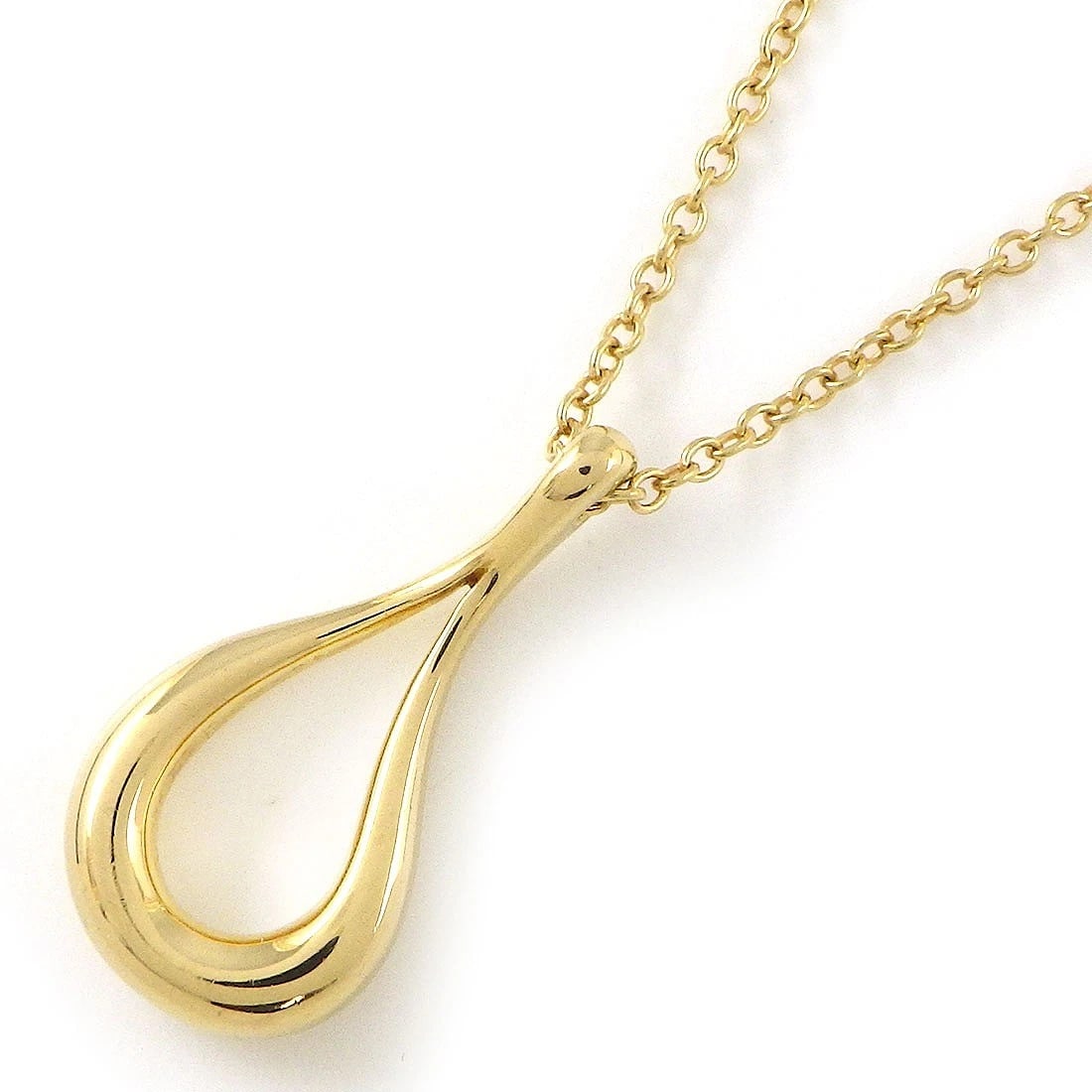 TIFFANY & CO. NECKLACE 750(18K) YELLOW GOLD: Tiffany & Co. Necklace 750(18K) Yellow Gold Brand: Tiffany & Co. Type/Style: Necklace Material: 750(18K) Yellow Gold, Color: Yellow Gold Size: Chain Length : 16.06"(inches) / 40.8cmMotif Size : W 0.37