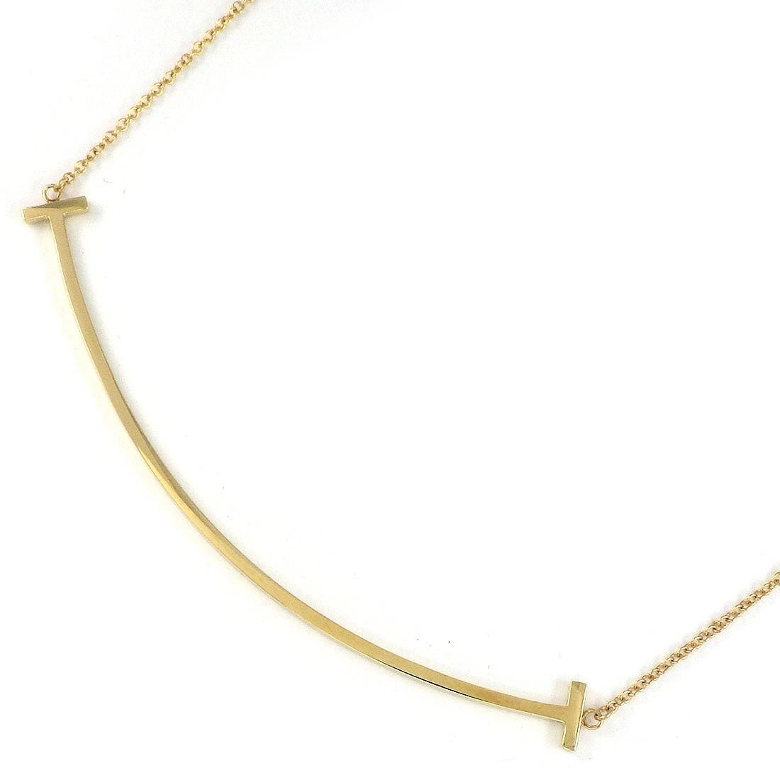 TIFFANY & CO. NECKLACE 750(18K) YELLOW GOLD: Tiffany & Co. Necklace 750(18K) Yellow Gold Brand: Tiffany & Co. Type/Style: Necklace Material: 750(18K) Yellow Gold, Color: Yellow Gold Size: Chain Length : 16.14" & 17.91"(inches) / 41.0cm & 45.5cmP