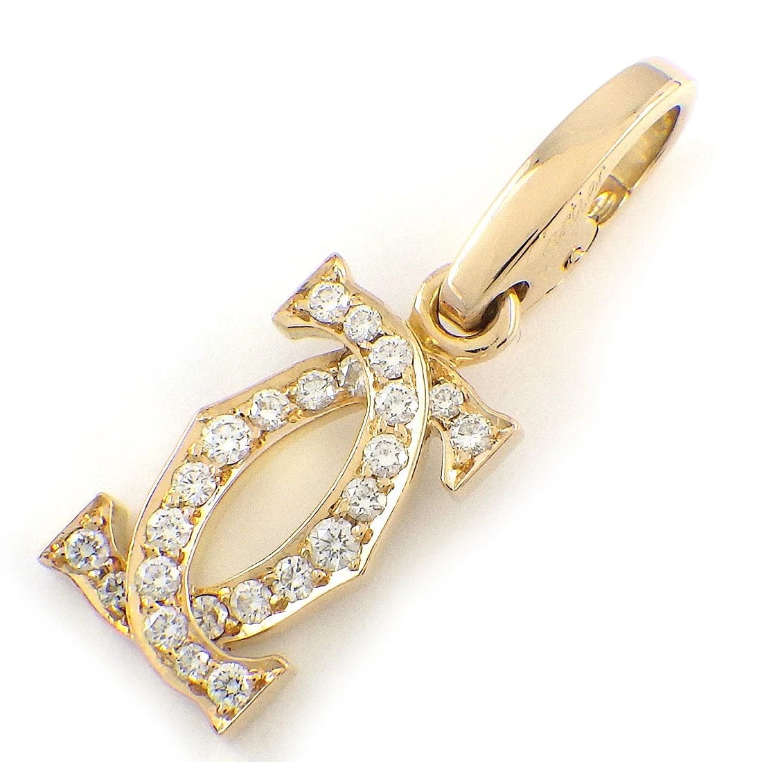 CARTIER CHARM DIAMOND 750(18K) YELLOW GOLD: Cartier Charm Diamond 750(18K) Yellow Gold Brand: Cartier Type/Style: Charm Material: 750(18K) Yellow Gold, Main Stone Natural Color: Yellow Gold Size: Charm Size : Full length 0.98"(inches) / 25.0mmM