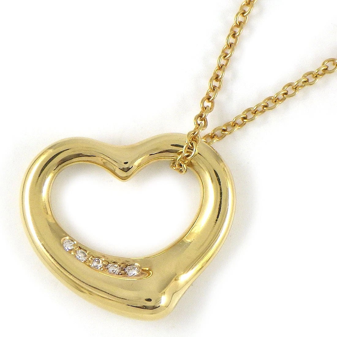 TIFFANY & CO. NECKLACE DIAMOND 750YG: Tiffany & Co. Necklace Diamond 750YG Brand: Tiffany & Co. Type/Style: Necklace Material: 750(18K) Yellow Gold, Main Stone Natural Color: Yellow Gold Size: Chain Length : 15.74"(inches) / 40.0cmMotif S