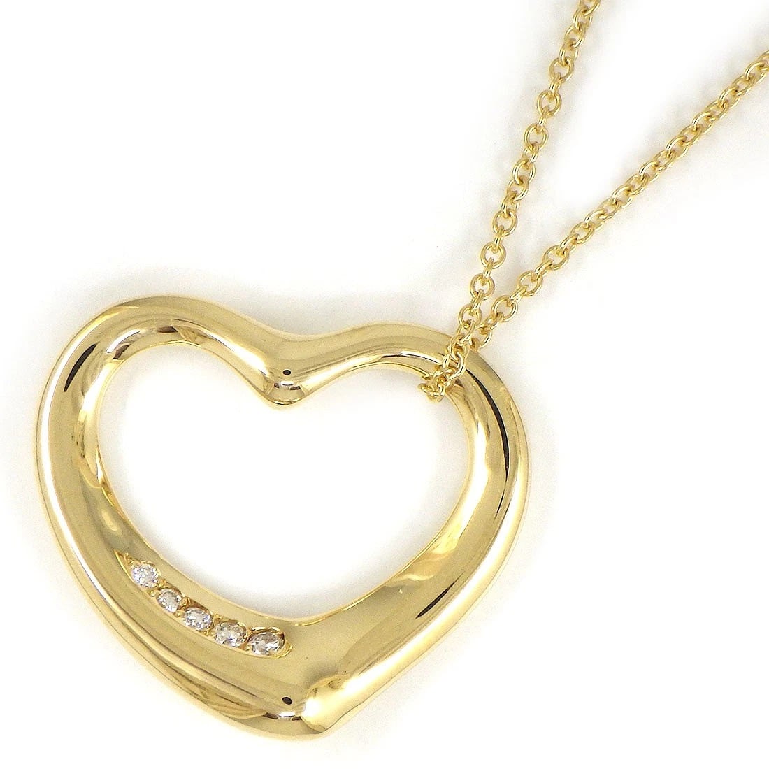 TIFFANY & CO. NECKLACE DIAMOND 750YG: Tiffany & Co. Necklace Diamond 750YG Brand: Tiffany & Co. Type/Style: Necklace Material: 750(18K) Yellow Gold, Main Stone Natural Color: Yellow Gold Size: Chain Length : 17.83"(inches) / 45.3cmMotif S
