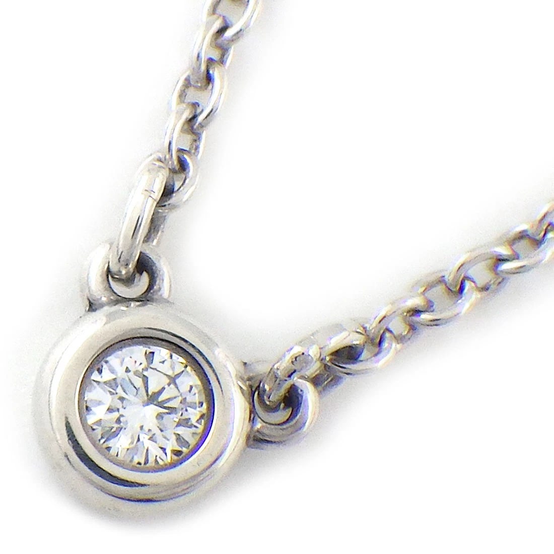 TIFFANY & CO. NECKLACE SILVER 925: Tiffany & Co. Necklace Silver 925 Brand: Tiffany & Co. Type/Style: Necklace Material: Silver 925, Main Stone Natural Color: Silver Size: Chain Length : 16.41"(inches) / 41.7cmMotif Diameter : 0.14"(in