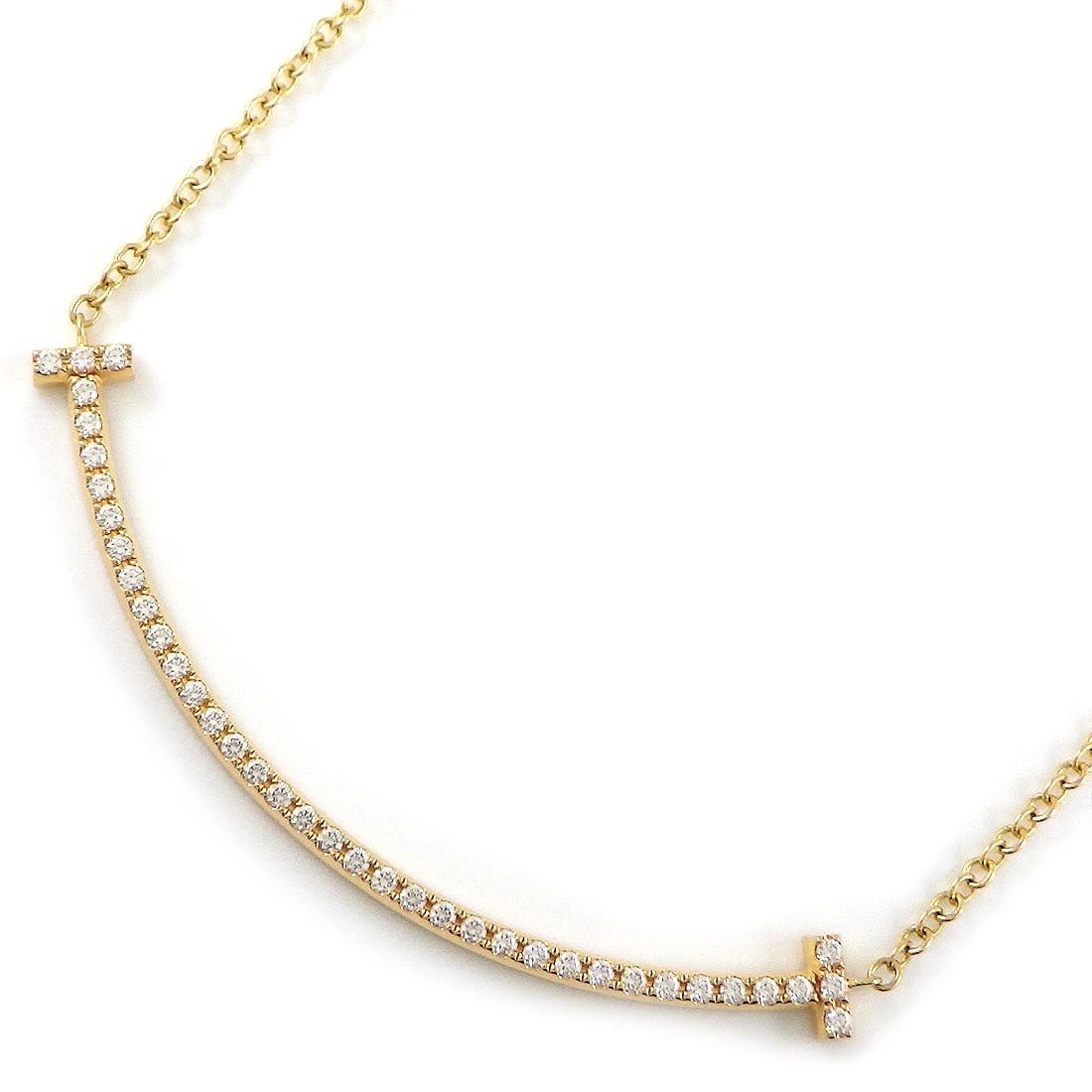 TIFFANY & CO. NECKLACE DIAMOND 750(18K) ROSE(PINK) GOLD: Tiffany & Co. Necklace Diamond 750(18K) Rose(Pink) Gold Brand: Tiffany & Co. Type/Style: Necklace Material: 750(18K) Rose(Pink) Gold, Main Stone Natural Color: Rose(Pink) Gold Size: Chain Length : 16.