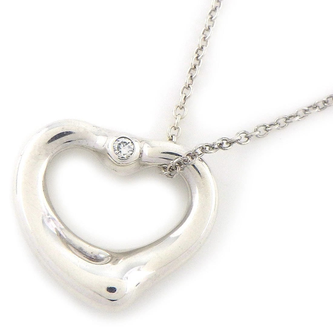 TIFFANY & CO. NECKLACE DIAMOND SILVER 925: Tiffany & Co. Necklace Diamond Silver 925 Brand: Tiffany & Co. Type/Style: Necklace Material: Silver 925, Main Stone Natural Color: Silver Size: Chain Length : 15.94"(inches) / 40.5cmMotif Size : W 0.