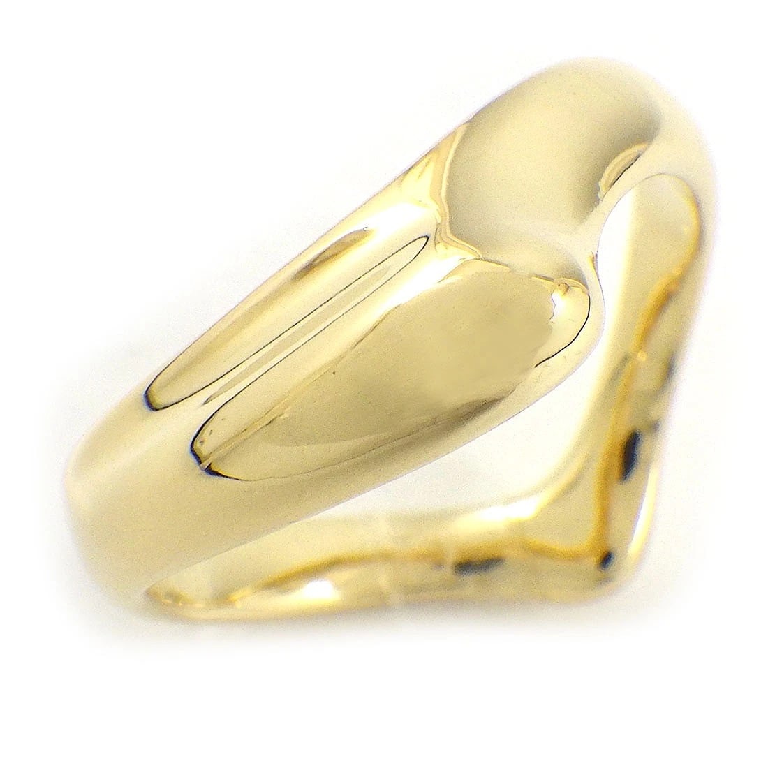 TIFFANY & CO. RING OPEN HEART ELSA PERETTI 750(18K) YELLOW GOLD: Tiffany & Co. Ring Open Heart Elsa Peretti 750(18K) Yellow Gold Brand: Tiffany & Co. Type/Style: Ring Material: 750(18K) Yellow Gold, Color: Yellow Gold Size: 6US Accessories: None Accesso