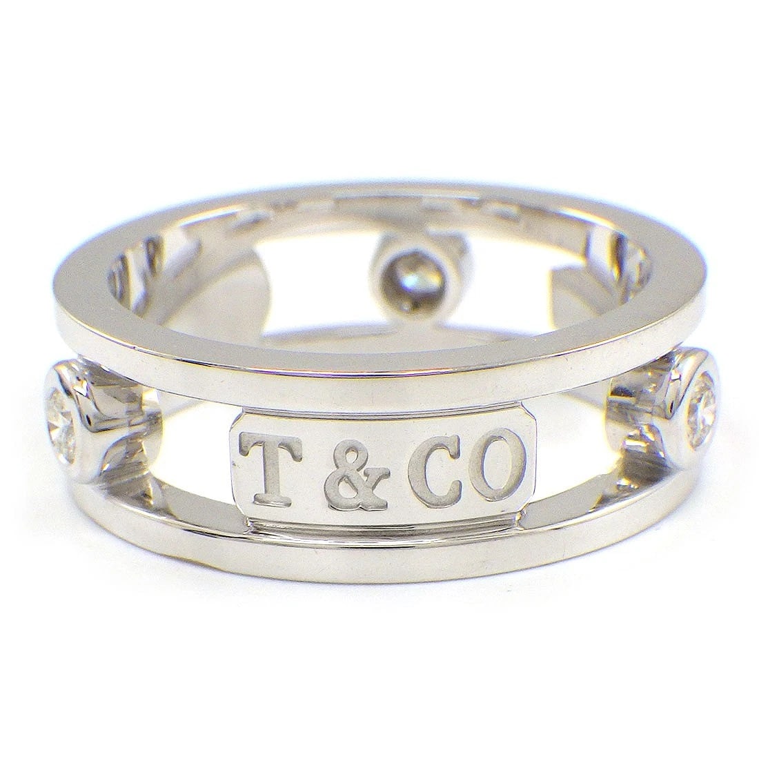 TIFFANY & CO. RING DIAMOND 750WG: Tiffany & Co. Ring Diamond 750WG Brand: Tiffany & Co. Type/Style: Ring Material: 750(18K) White Gold, Color: white Gold Size: 6.25US Accessories: None Accessories Notice: When purchasing p