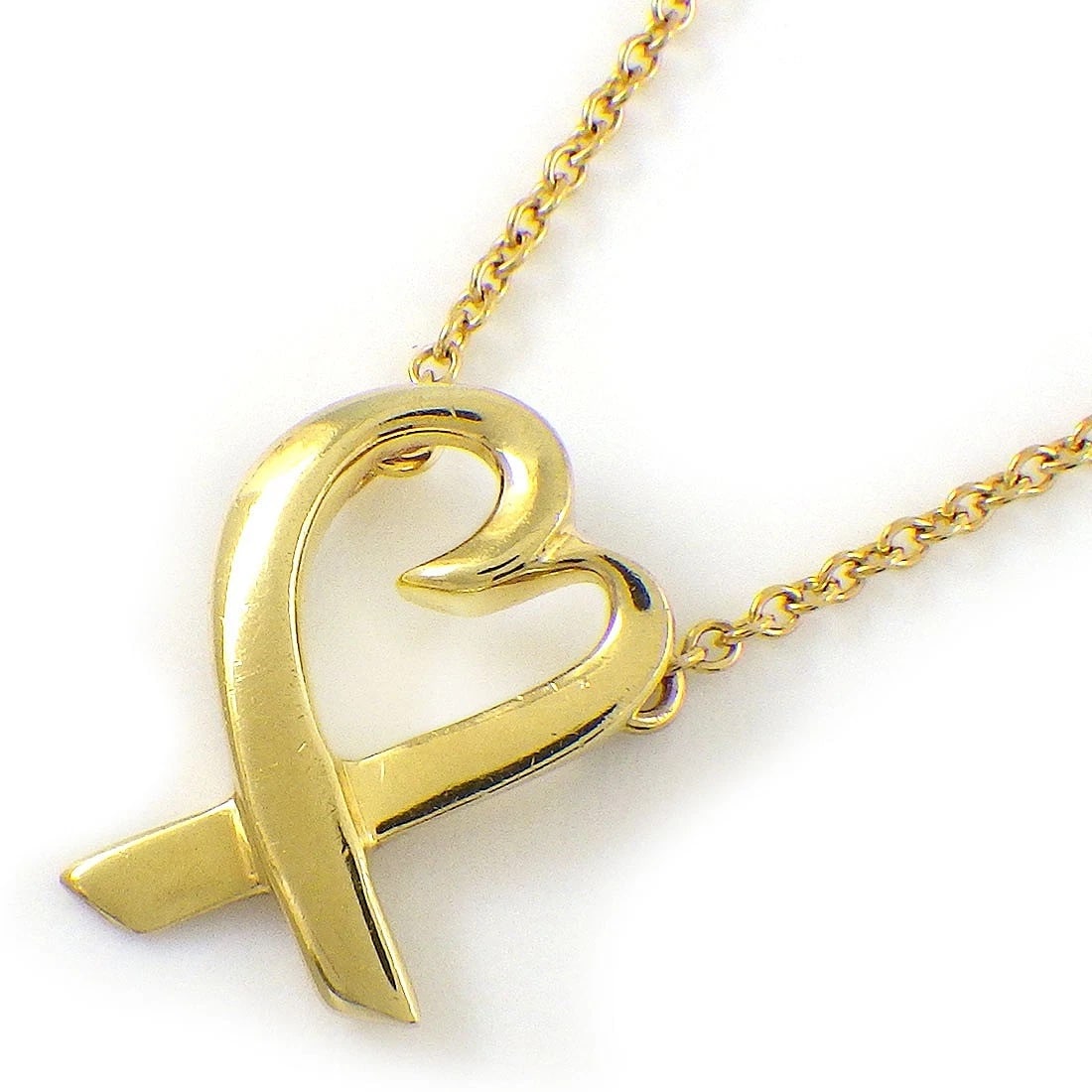TIFFANY & CO. NECKLACE 750(18K) YELLOW GOLD: Tiffany & Co. Necklace 750(18K) Yellow Gold Brand: Tiffany & Co. Type/Style: Necklace Material: 750(18K) Yellow Gold, Color: Yellow Gold Size: Chain Length : 16.33"(inches) / 41.5cmPendant Top Size : 