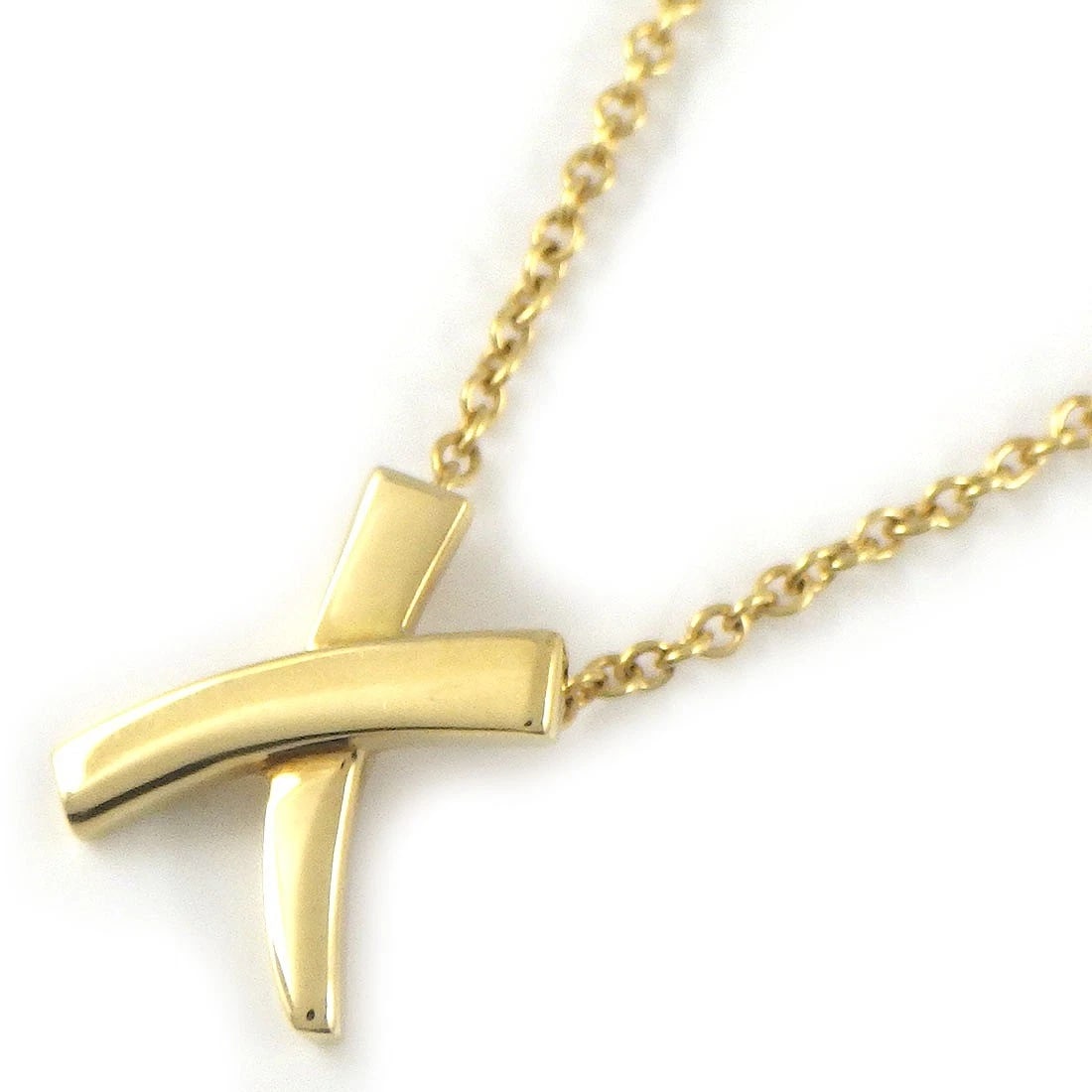 TIFFANY & CO. NECKLACE 750(18K) YELLOW GOLD: Tiffany & Co. Necklace 750(18K) Yellow Gold Brand: Tiffany & Co. Type/Style: Necklace Material: 750(18K) Yellow Gold, Color: Yellow Gold Size: Chain Length : 16.14"(inches) / 41.0cmPendant Top Size : 