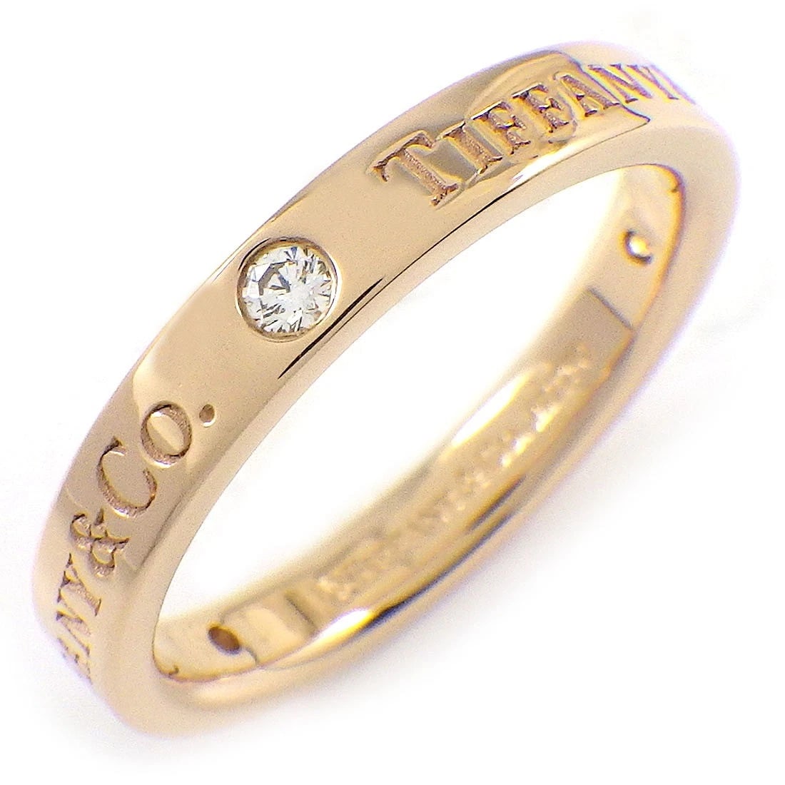 TIFFANY & CO. RING DIAMOND 750RG: Tiffany & Co. Ring Diamond 750RG Brand: Tiffany & Co. Type/Style: Ring Material: 750(18K) Rose(Pink) Gold, Main Stone Natural Color: Rose(Pink) Gold Size: US5.25 Accessories: None Accessor