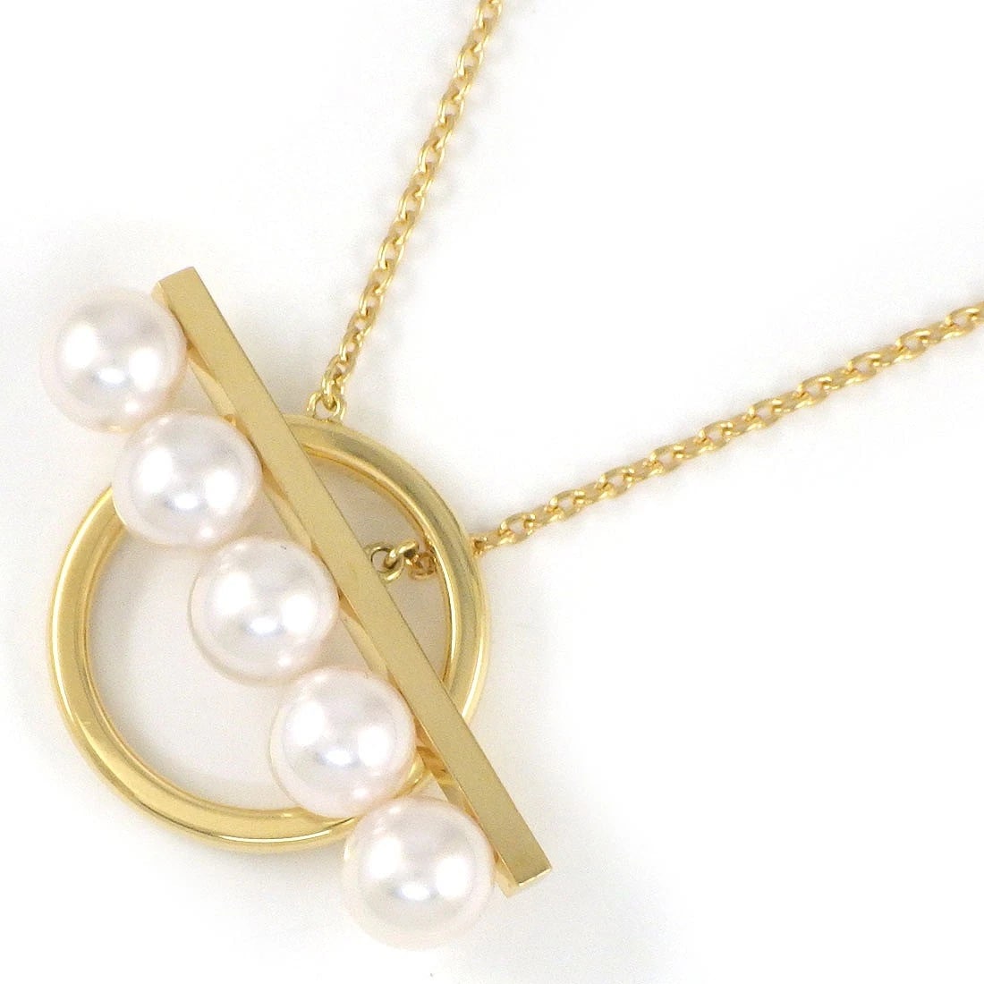 TASAKI NECKLACE AKOYA PEARL 750(18K) YELLOW GOLD: TASAKI Necklace Akoya Pearl 750(18K) Yellow Gold Brand: TASAKI Type/Style: Necklace Material: 750(18K) Yellow Gold, Main Stone Pearl Color: Yellow Gold Size: Chain Length : 19.48"(inches) / 49.5cmBar 