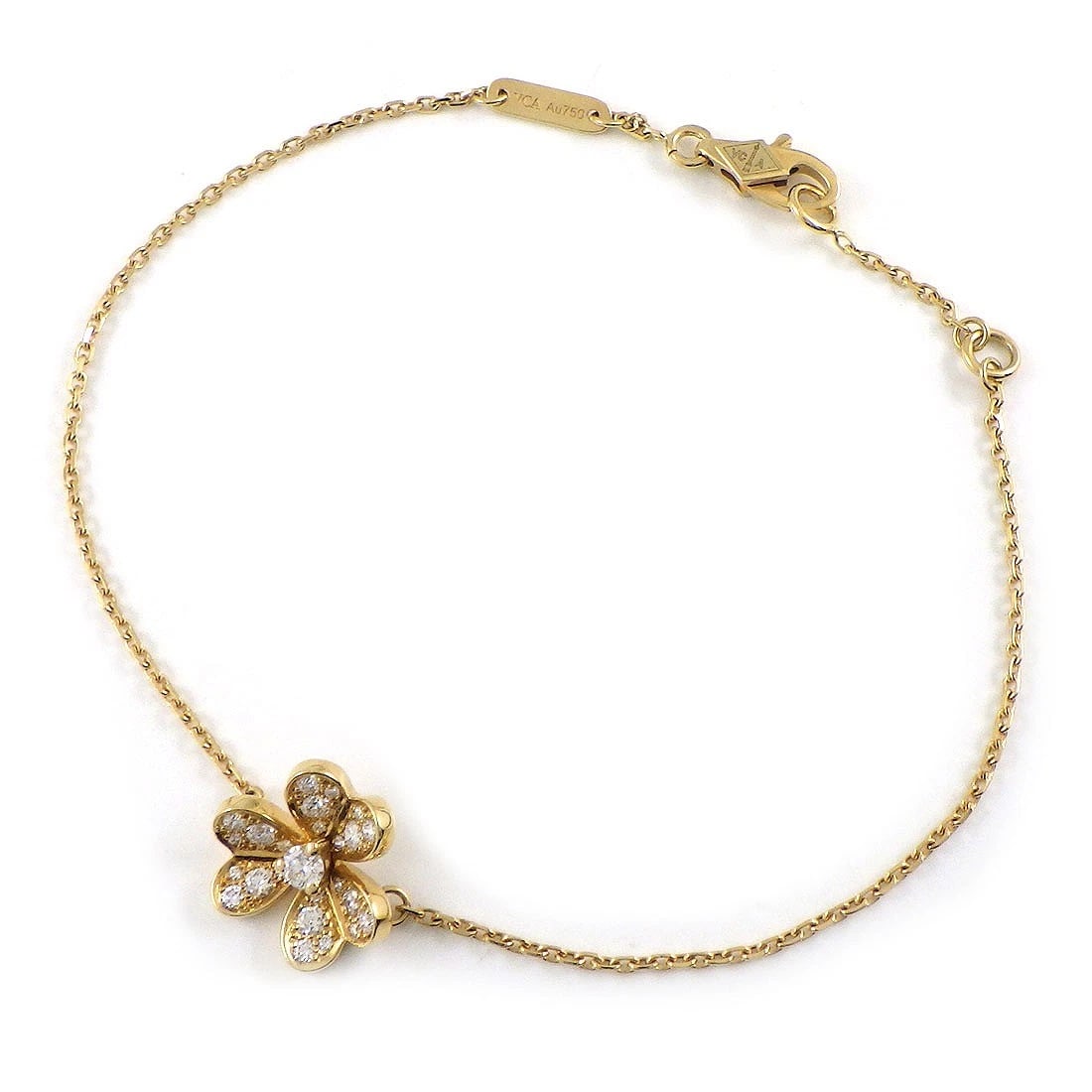 VAN CLEEF & ARPELS BRACELET DIAMOND 750YG: Van Cleef & Arpels Bracelet Diamond 750YG Brand: Van Cleef & Arpels Type/Style: Bracelet Material: 750(18K) Yellow Gold, Main Stone Natural Color: Yellow Gold Size: Wrist Size : 6.10" & 6.69"(inches) 