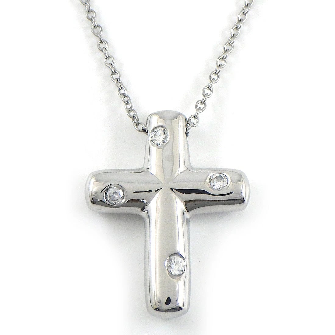 TIFFANY & CO. NECKLACE DIAMOND PT950 PLATINUM: Tiffany & Co. Necklace Diamond PT950 Platinum Brand: Tiffany & Co. Type/Style: Necklace Material: PT950 Platinum, Main Stone Natural Color: Silver Size: Chain Length : 16.14"(inches) / 41.0cmMotif