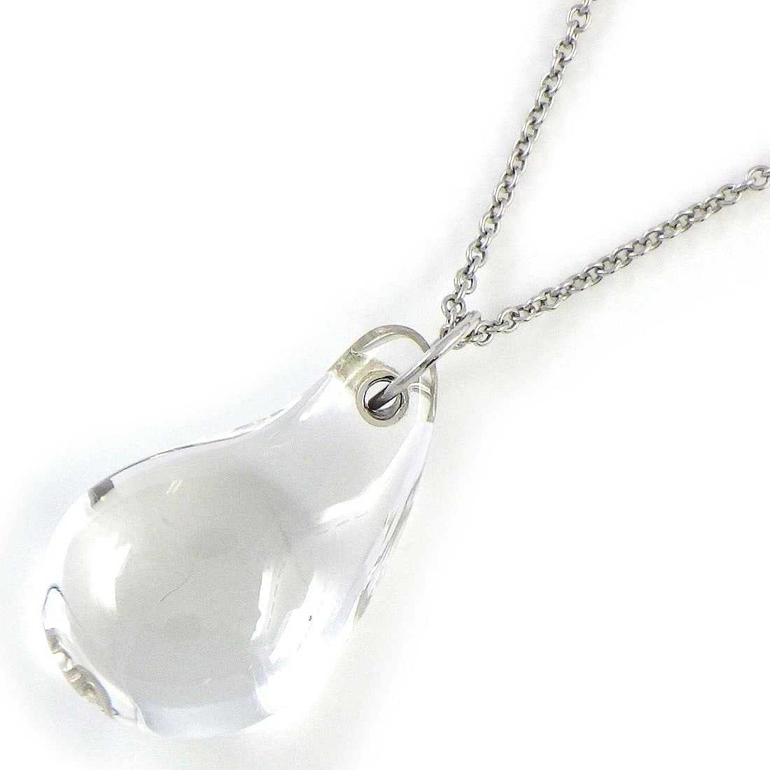 TIFFANY & CO. NECKLACE PT950 PLATINUM: Tiffany & Co. Necklace PT950 Platinum Brand: Tiffany & Co. Type/Style: Necklace Material: PT950 Platinum, Main Stone Rock Crystal Color: Silver Size: Chain Length : 15.90"(inches) / 40.4cmPendant Top 