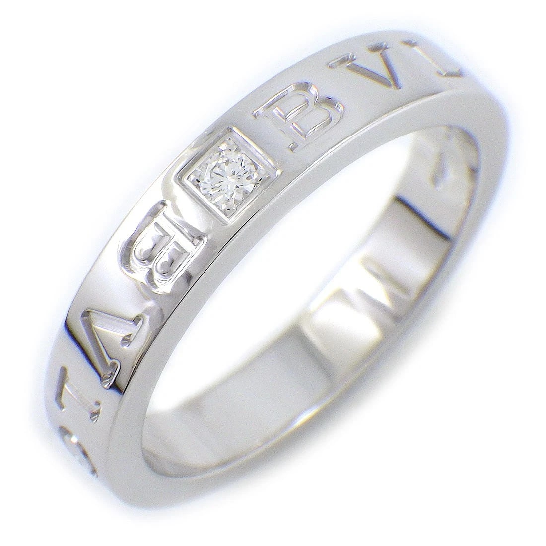 BVLGARI RING B-ZERO1 DIAMOND 750WG: BVLGARI Ring B-zero1 Diamond 750WG Brand: BVLGARI Type/Style: Ring Material: 750(18K) White Gold, Main Stone Natural Color: White Gold Size: US8.5 Accessories: None Accessories Notice: When